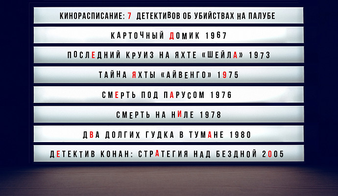 (Кино)расписание: 7 детективов об убийствах на палубе